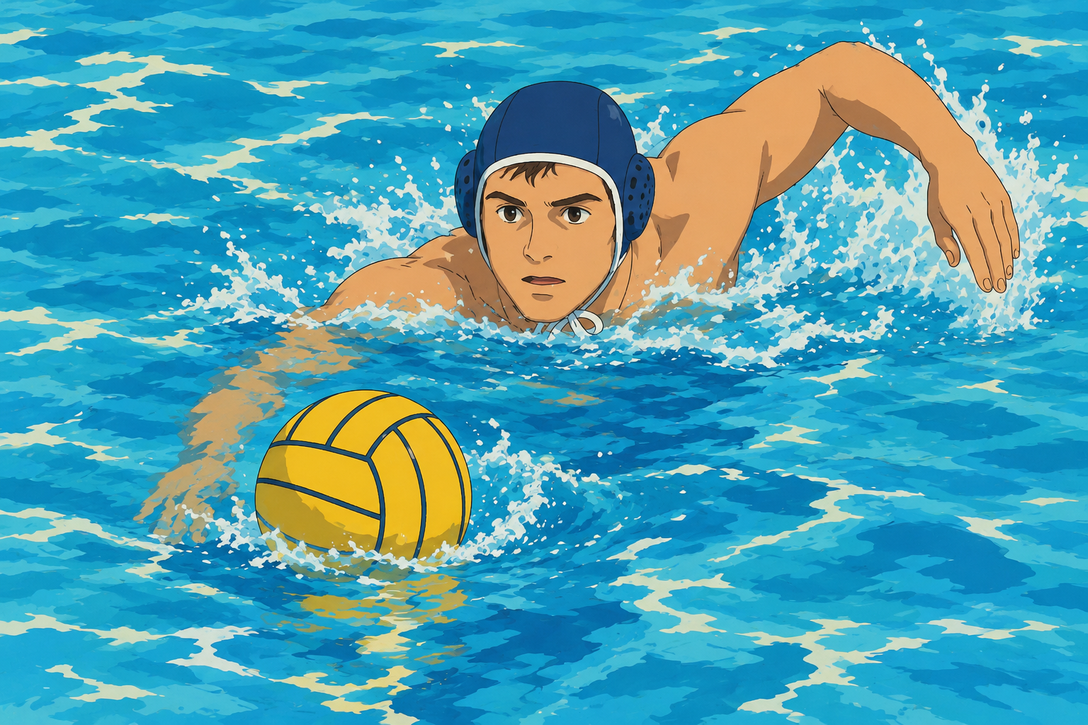 Crawl a testa alta nella pallanuoto